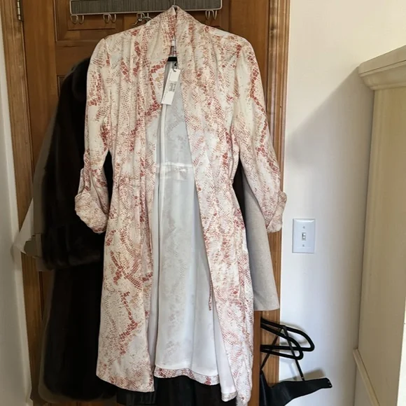 Donated - CUPCAKES & CASHMERE | Neptune Satin Trench Coat - Picture 7 of 7